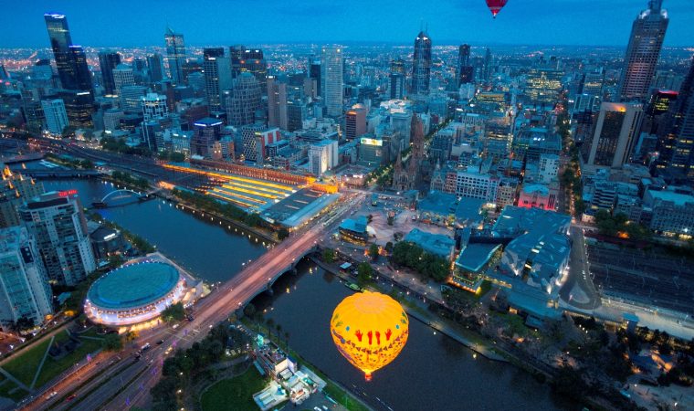 Hot Air Ballooning Over Melbourne